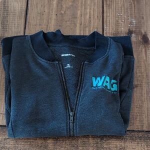 Sport-Tek Black Bomber Jacket with Teal Logo